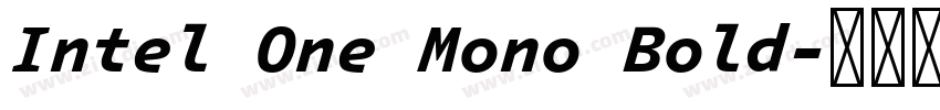 Intel One Mono Bold字体转换